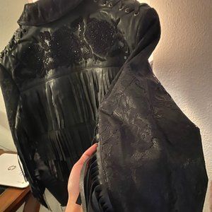 Double D Ranch, black, jacket, leather, coat